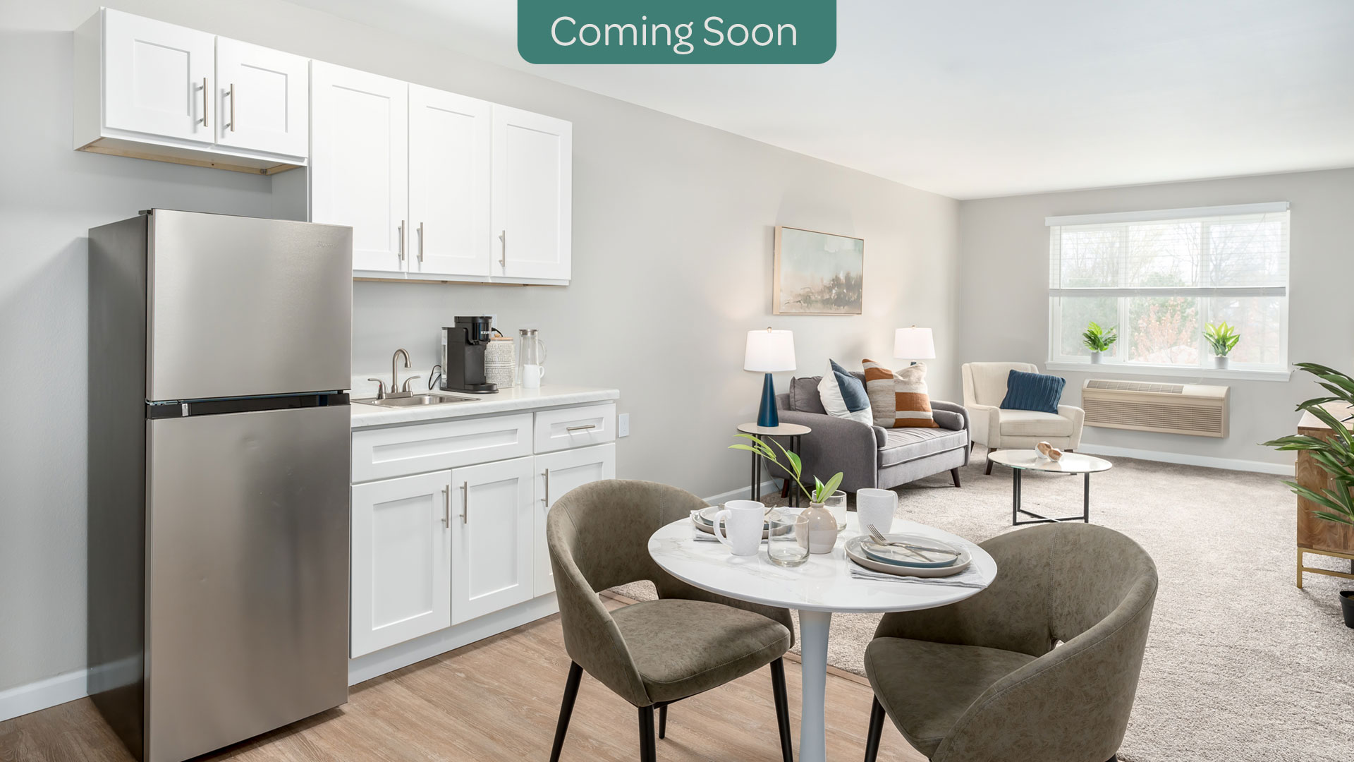 apartment kitchenette coming soon