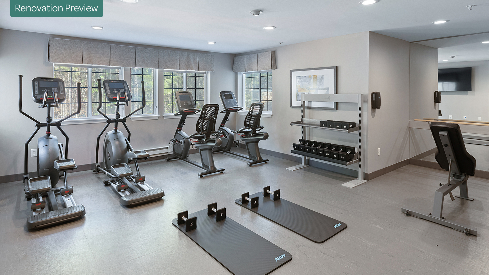 Newly renovated fitness center preview
