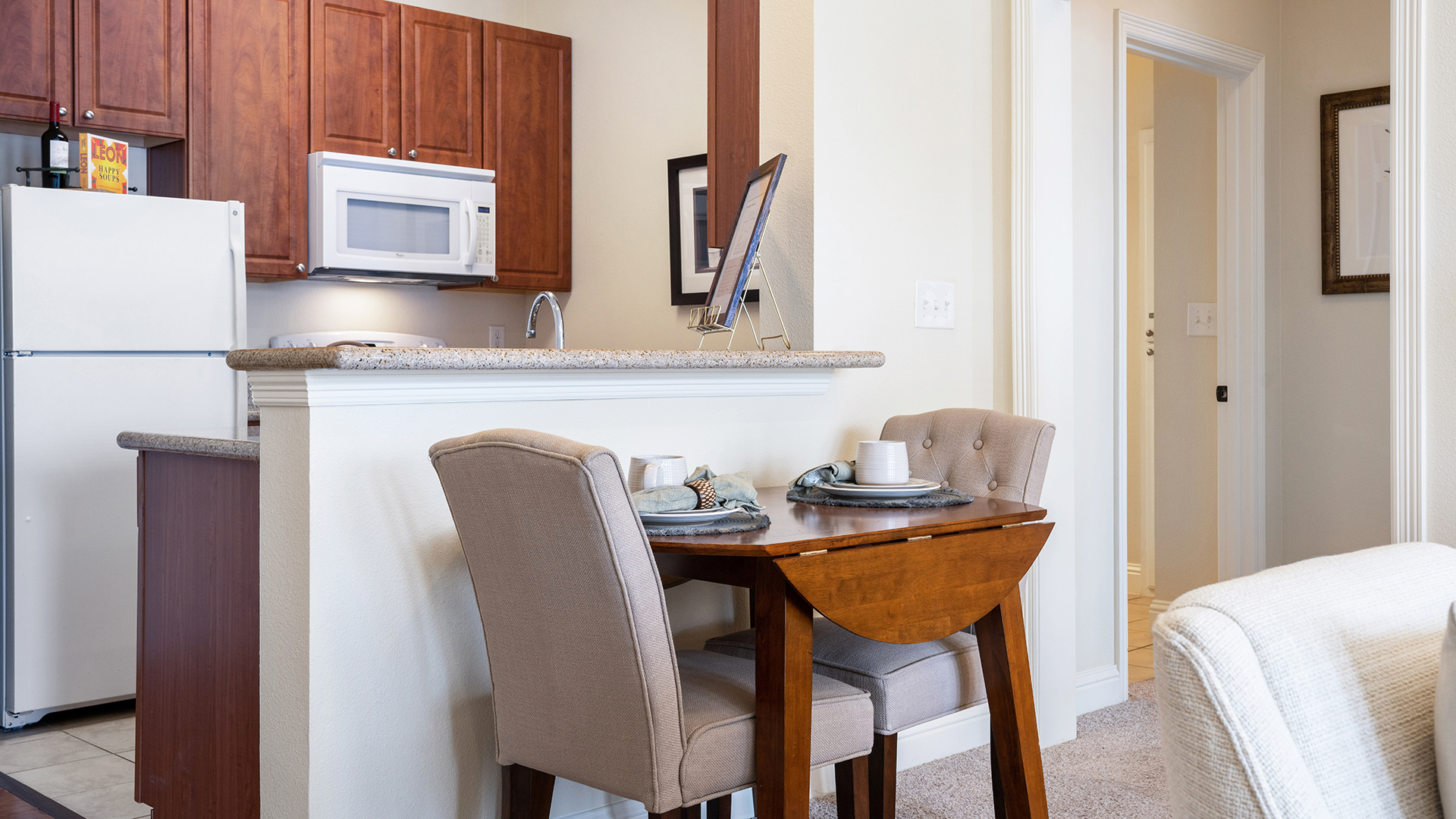 Apartment with kitchen
