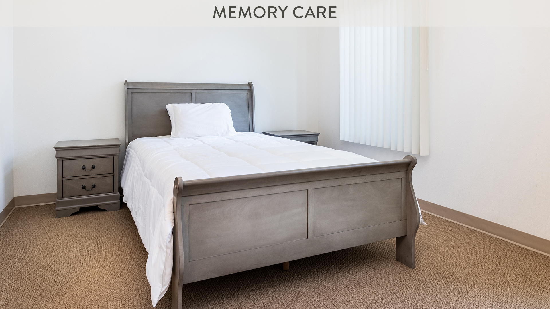 Memory care bedroom